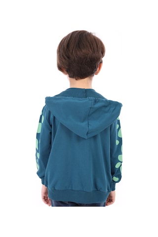 Toontoy Erkek Çocuk Baskılı Hırka Petrol Mavi