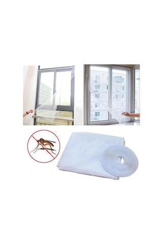 Pencere Cam Sineklik-beyaz 125 Cm X 75 Cm +4m Bant Çok Renkli