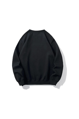 Brz Collection Unisex Oversize Money For Fun Sweatshirt Siyah