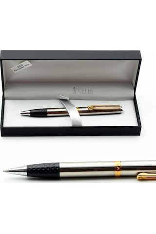 Inoxcrom Wall Street Serisi Elegance Steel Gold Dolma Kalem + Tük