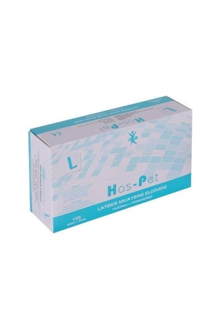 Has-pet Haspet Latex Pudrasız Eldiven Medium 100'lü