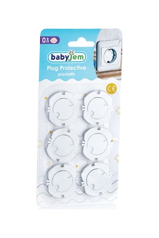 Babyjem Bebek Güvenlik Prizmatik Beyaz 6 Adet