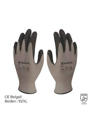 Wurth Mekanikçi Eldiveni Nitril Siyah 10/xl