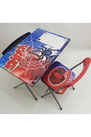 Spider Style Yazı Tahtalı Kalemlikli Katlanır Ders Çalışma Masa S