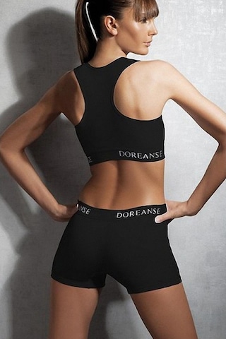 Doreanse 14110 Bayan Sporcu Siyah Body Sütyen