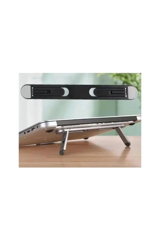 Tcx Siyah 2 Kademeli Katlanabilir Ve Yapışkanlı Laptop Standı