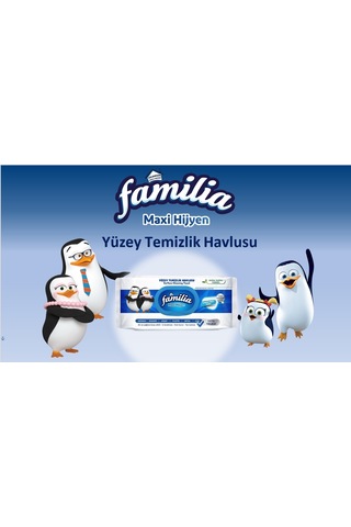 Familia Yüzey Temizlik Havlusu 96 Yaprak Maxi Hijyen Beyaz Dokulu