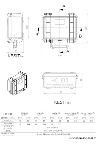 Hardcase Çanta Hc-100 Siyah