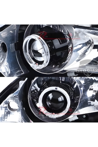 95mm Cree Led Angel Eye Melek Gözü Kristal Beyaz Halka Far Modifiye Gündüz Farı Seti - 2 Adet Takım Ürün