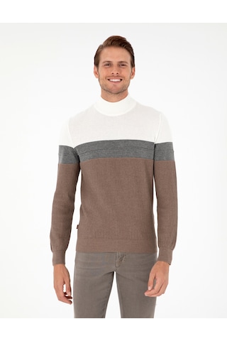 Pierre Cardin Erkek Vizon Melanj Kazak /triko 50300526-vr174 Vizon Melanj