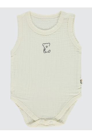Civil Baby Bebek Çıtçıtlı Badi 1-18 Ay Ekru