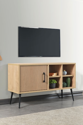 3110 Şile Metal Ayaklı Metal Kulplu 100 Cm Tv Ünitesi - Yunus Safir Yunus - Safir