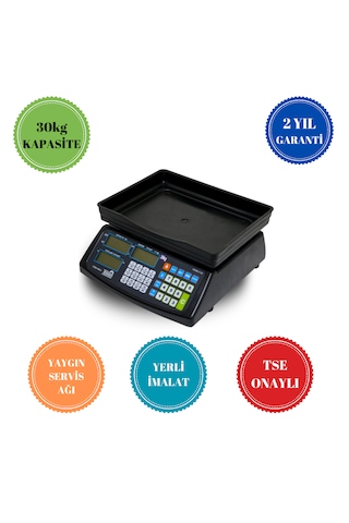 Teskom F32 30 Kg Pazarcı Terazi