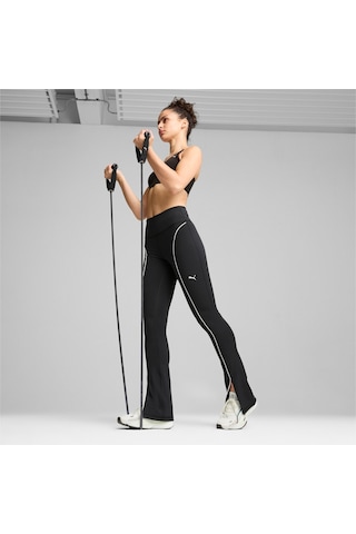 Puma Cloudspun Kadın Yüksek Bel Bol Paça Eşofman Altı 525770 01 Siyah