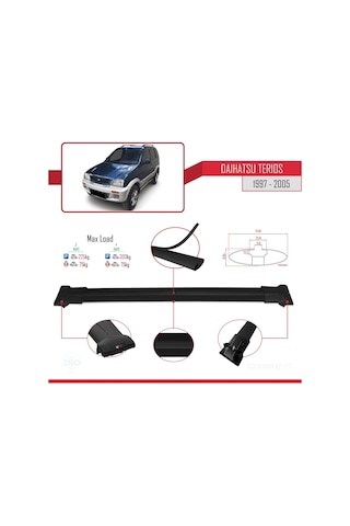 Daihatsu Terios J100 1997-2005 Arası İle Uyumlu Fly Model Ara A