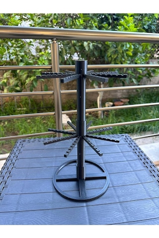 Anahtarlık Standı Boş İki Katlı 112 Adet Anahtarlık Asabilirsiniz Plastik Siyah, 65435132132123 Çok Renkli