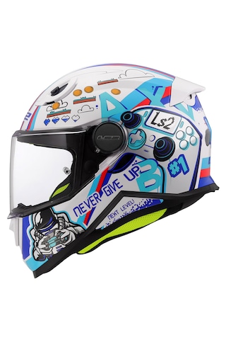 Ls2 Kıd Next Level Çocuk Fullface Motosiklet Kaskı Açık Beyaz