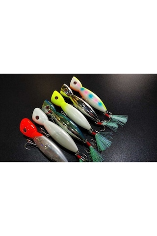 La-nina Maket Balık Su Üstü Popper - 018 Pearl Rainbow Glow