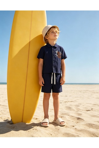 Baby Lory Kids Store Los Angeles Dokuma Nakışlı Takım Lacivert