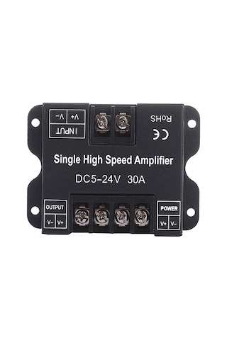 Youtek Dc 5-24v 30a Pwm Sinyal Güçlendirici, Tek Renk Led Bandı İçin Alüminyum Kasa, 720w Çıkış, Kolay Kurulum