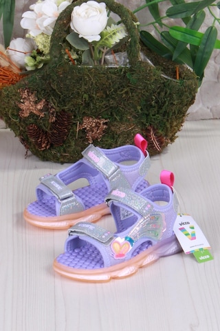 Vicco 332.b25y.254 Lila Can Anatomik Işıklı Kız Çocuk Sandalet Lila