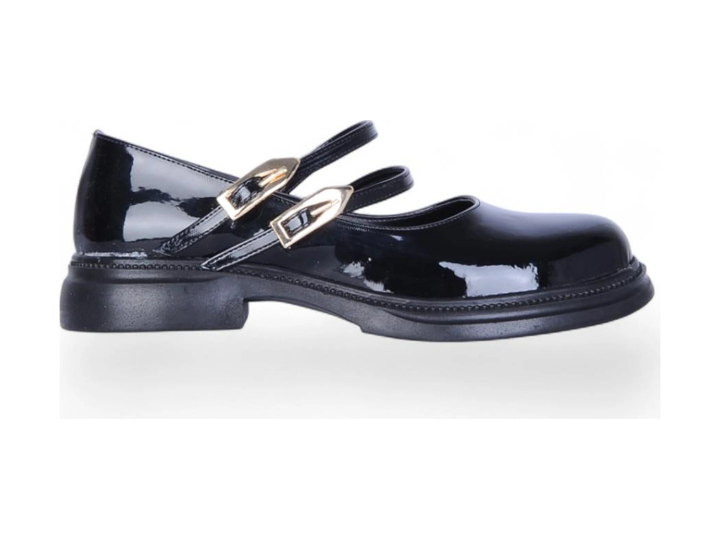 Scarletta S12 Rugan Siyah Kadın Loafer Ayakkabı Siyah