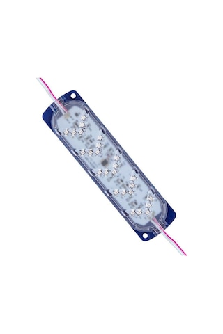 12v Çakar Lamba Ledli Ok İşaretli Mavi Kablolu 142 37 Mm