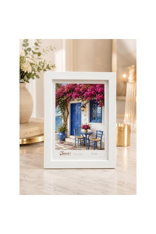 Beyaz Kişiye Özel 15x21 Cm Fotoğraflı Dekoratif Çerçeve