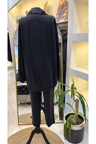 Nuss 1001 Jakar Detay Pantolonlu Takım - Antrasit Antrasit