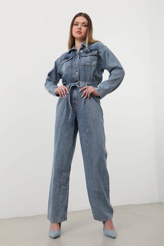 Kadın Oversize Jean Tulum Mavi 001