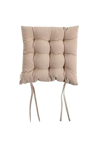 Sütlü Kahve Renkli Sandalye Minderi - 50x50 Cm Açık Gri
