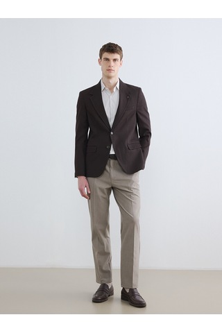 Lcw Busıness Kahverengi Slim Fit Erkek Blazer Ceket