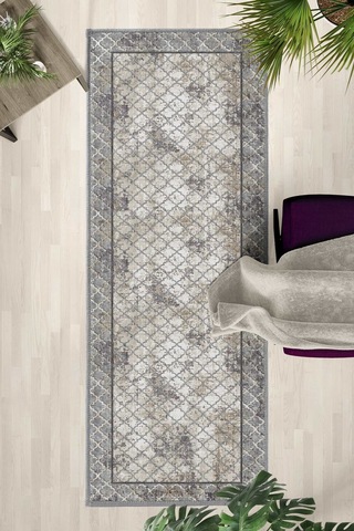 Yıkanabilir Yolluk 126 Gri