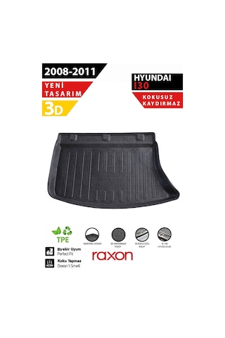 Hyundai İ30 Hb 2008-2011 Bagaj Havuzu 3d Özel Kalıp Su Geçirmez, Kaymaz