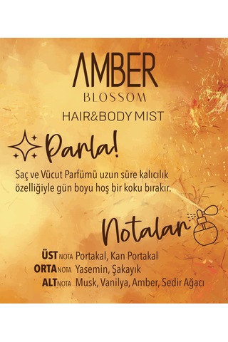 Amber Blossom Hair & Body Mist Saç & Vücut Spreyi 100 Ml