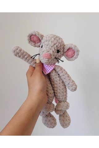 Berry The Mice Peluş Oyuncak Açık Bej