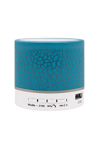 Ximistore9 Mavi A9 Minik Çatlak Desenli Hoparlör - Su Geçirmez, Bluetooth, Usb/tf Kart Desteği, Araçta/portatif, Derin Taban, Renkli Işık