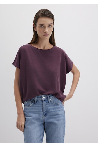 Mavi - Lux Touch Tencel Tm Modal Bordo Basic Tişört 167245-70421 Bordo