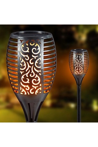Alev Efektli Solar Bahçe Lambası 51 Cm 10982589