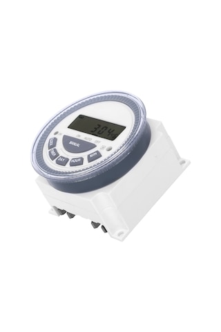 Vkemall Tm619h-2 Lcd Dijital Zaman Kontrol Anahtarı, 4 Güç Kaynağı, 30a Akım, Kesinti Sonrası Program Koruma, 24/12 Saat Seçeneği 12v Dc/ac