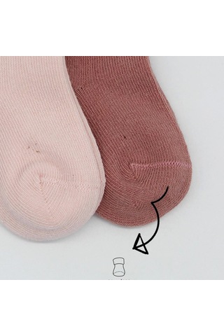 Bistyle Bear Penye Soket Çorap 2'li Bs10116 Pembe Pembe