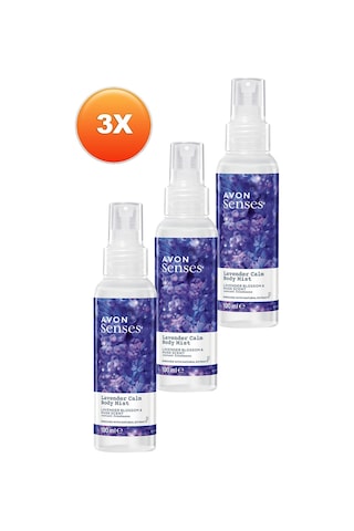 Avon Lavender Calm Lavanta ve Misk Kokulu Vücut Spreyi 3 x 100 ML