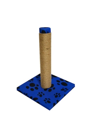 Bio Sand Pati Desenli Kedi Tırmalama Tahtası Mavi 40 cm