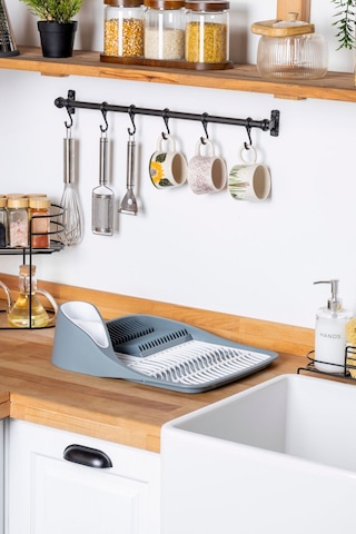 Ny Home Tezgah Üstü Bulaşık Kurutmalığı Gri