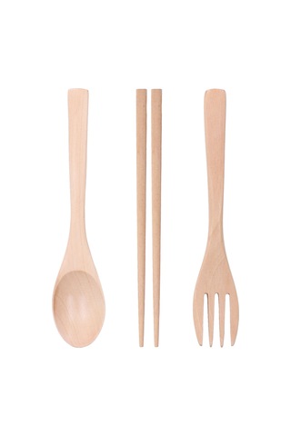 Kangvka Ağaç Kayın Yemeklik Seti 3 Parça - Gezi, Kamp İçin - Sağlıklı, Dayanıklı Ve Kolay Temizlenir Diğer