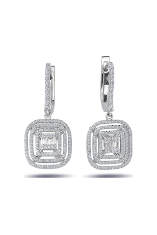 Lova 0,77 Karat Baget Pırlanta Küpe - 3030052