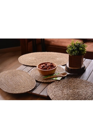 Bambum Alus 30 CM Yuvarlak Servis Hasırı B1130