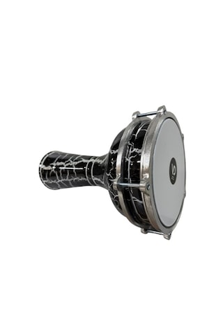 Vatan Darbuka 5 Numara Çatlak Boyalı Siyah - Beyaz Desenli