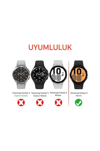 Samsung Galaxy Uyumlu Watch 4 44mm Ekran Koruyucu Nano Esnek Cam Ppm