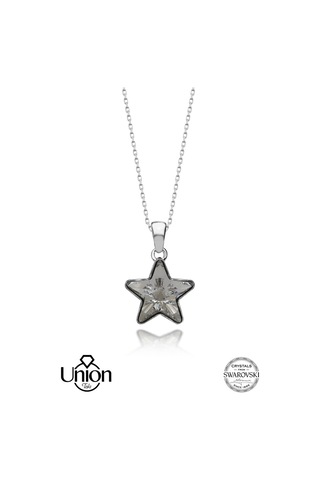 Union Swarovski Crystal Kadın Yıldız Gümüş Kolye